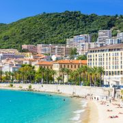 Town of Ajaccio on the west coast of Corsica