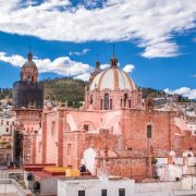 Stone Built Church In Zacatecas, Mexico