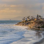 Beautiful view of Carlsbad, CA coast